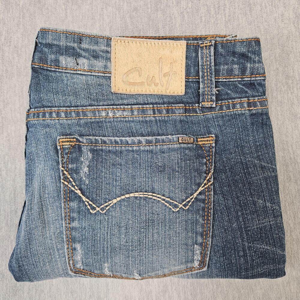 Cult Of Individuality Jeans Womens 32 (36x28) Rogan Stretch Cropped Made In USA